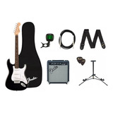 Guitarra Fender Squier Debut Strat Frontman 10g Black
