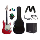 Guitarra Memphis By Tagima Stratocaster Mg30 + Caixa 