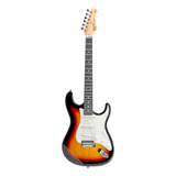 Guitarra Strato 3s Escala Escura Escudo Awh Tg-500 Sb Tagima