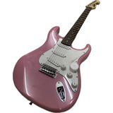 Guitarra Strato Memphis By Tagima Mg22 Rosa Novo Original
