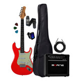 Guitarra Strato Tagima Memphis Mg30 Red Capa Cubo Acessórios