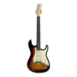 Guitarra Tagima Memphis Mg-30 Strato Caster Cor Sunburst Material Do Diapasão Madeira Técnica Orientação Da Mão Destro