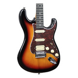 Guitarra Tagima Tw540 Sunburst Escala Escura Regulada Orientação Da Mão Destro