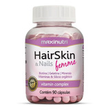 Hair Skin & Nails Femme Biotina 90 Capsulas Maxinutri
