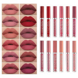 Handaiyan Lip Gloss Matte 12pcs Longa Duração