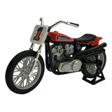 Harley Davidson Xr750 Laranja 1:18 Maisto