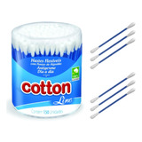 Hastes Flexíveis 150 Unidades Cotonete Cotton Line Antigerme