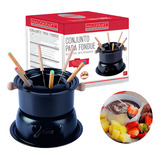 Haüskraft Lucerna Conjunto Para Fondue 11 Peças Cor Preto
