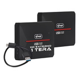 Hd Disco Rígido Externo 1tb Preto 1 Tera Notebook, Pc Gamer, Tv, Video Game, Tv Box, Smart Tv, Ps3, Ps4, Ps5, Xbox One, Desktop, Cpu, Computador
