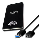 Hd Externo Exbom 500gb Usb 3.0 Novo