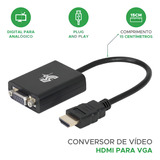 Hdmi Para Vga Preto 15 Cm