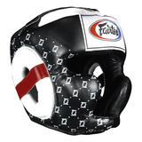 Headgear Protetor Cabeça Fairtex Super Sparring Hg10 Black