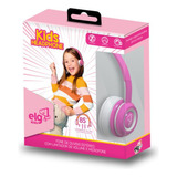 Headphone Estéreo Rosa Infantil Com Limitador Kd01pw ELG