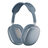 Headphone Sim Fio Bluetooth Com Microfone Max P9 Air Premium Cor Azul