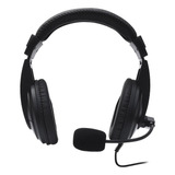 Headset Com Microfone C3tech Voicer Comfort Ph-320bk Usb Cor Preto