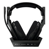 Headset Gamer Logitech Astro A50 Wireless Com Base Stations Ps4 E Pc Cor Preto/cinza