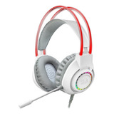 Headset Gamer Redragon Scream Rgb Branco H231w-rgb