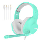 Headset Gamer Sades Xbox Ps4 Vr Cel Nintendo Switch Spirits Cor Azul-celeste
