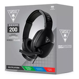 Headset Gamer Turtle Beach Recon 200 Preto C Fio 12h Bateria