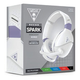 Headset Gamer Turtle Beach Recon Spark Ps4 Ps5 Xbox Nintendo Cor Branco