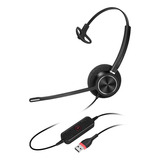 Headset Usb Fusion Mono Noise Cancelling Voip