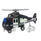 Helicoptero De Resgate Polícia Realista Sons E Luzes Sirene