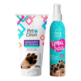 Hidratante De Patinhas+spray Limpa Pata Para Cães E Gatos