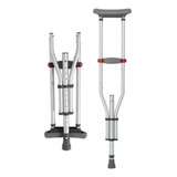 Hidrolight Sc602 Par Muleta Axilar Universal Com Ajuste De Altura Em Alumínio Até 130kg