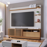 Home Para Tv Colibri Com 1 Porta 1 Gaveta Cor Freijó/off White Matte