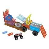 Hot Wheels Monster Trucks Wrecking Track Color Shifter Color Shifter Multicolor