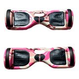 Hoverboard Overboard Skate Elétrico 6.5 Bluetooth Com Led Cor Rosa Camuflado