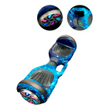 Hoverboard Overboard Skate Elétrico 6.5 Bluetooth Luzes Led Cor Azul Galaxia