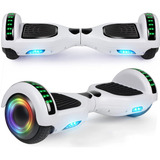 Hoverboard Overboard Skate Elétrico Bluetooth Com Led Branco