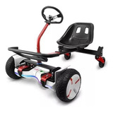 Hoverkart Carrinho Para Hoverboard C/ Volante E Amortecedor Cor Branco
