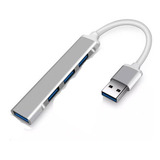 Hub Extensor 3.0 Usb 4 Portas Aluminio High Speed 5gbps Premium