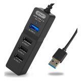 Hub Régua Usb 3.0 De 4 Portas Alta Velocidade E Compatibilidade Ampla Knup
