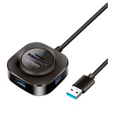 Hub Usb 3.0 3 Portas + Leitor De Cartão Microsd Exbom Uh-r33