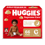 Huggies Fralda Supreme Care G - 66 Fraldas