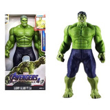 Hulk Boneco Articulado 30 Cm Vingadores Heroes C Luz E Sons 