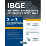 Ibge Instituto Brasileiro De Geografia E Estatística - 3 Em 1, De Equipe Alfacon. Editora Alfacon, Capa Mole Em Português