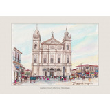 Igreja Matriz De Pindamonhangaba Em Aquarela - Lembrança A4