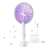 Iluminação Uv Raquete Elétrica Atrai Extermina Pernilongos
