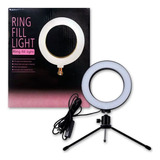 Iluminador De Led Ring Light 6 Selfie Md9 Usb 2m De Cabo