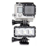 Iluminador Luz Led Gopro Mergulho Flash Sj4000 Prova Da Água