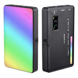 Iluminador Painel Led W140 Vídeo Light Rgb 8w Para Câmeras Estrutura Preto 110v/220v