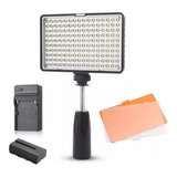 Iluminador Profissional Com 160 Led+bateria+carregador S
