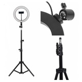 Iluminador Ring Ligth Anel Luz 26cm Tripé 1.60 Led Fotos Mak