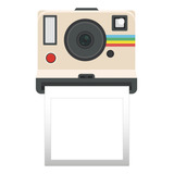 Ímã De Geladeira Porta Retrato Câmera Fotográfica Polaroid