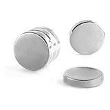 Ímã Neodímio Ø 20x4 Mm N35 5 Unidades