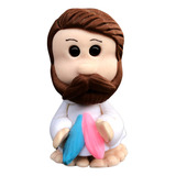 Imagem Infantil Em Biscuit De Jesus Misericordioso 5cm